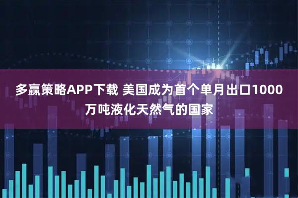 多赢策略APP下载 美国成为首个单月出口1000万吨液化天然气的国家