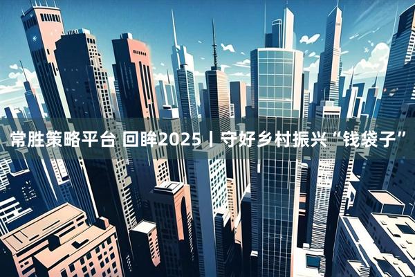 常胜策略平台 回眸2025丨守好乡村振兴“钱袋子”